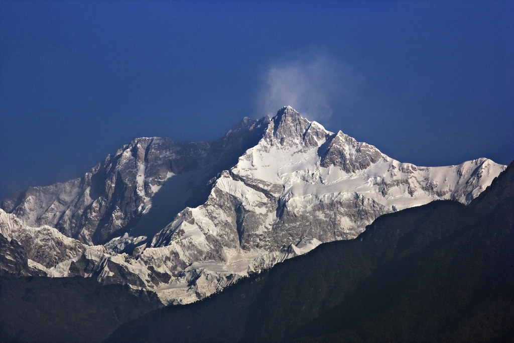 Kanchenjunga Sikkim Mein ghumne ki jagah hai
